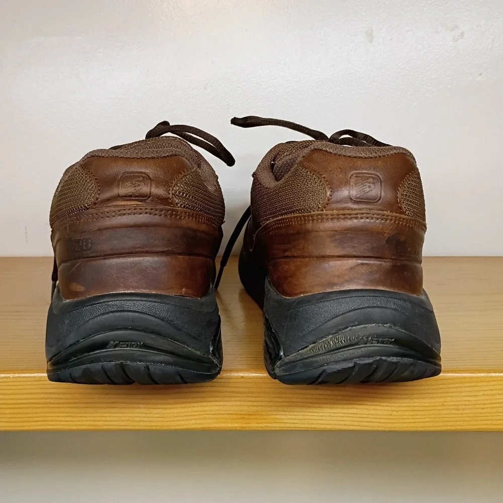 New Balance 928 Walking Shoes Mens Size 11 D Brown Leather Rollbar‎ MW928BR
